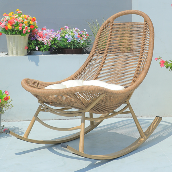 블레아 편한 흔들 의자 수유 독서 거실 스윙 체어 베란다 낮잠 카페 1인용 고급, A, 1개