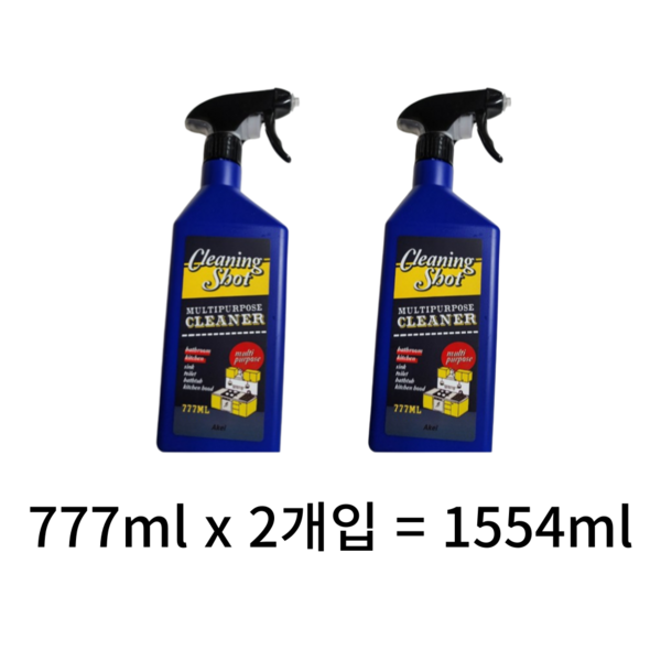 아케이 리빙 클리닝샷 다목적세정제, 1554ml, 3개