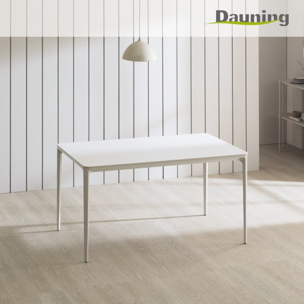 [다우닝] 포르마 아크 포세린 세라믹 1400 식탁, 색상:마블화이트