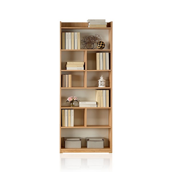  데코라인 바론 800 책장 / 책꽂이 6단책장, 메이플 아이보리 