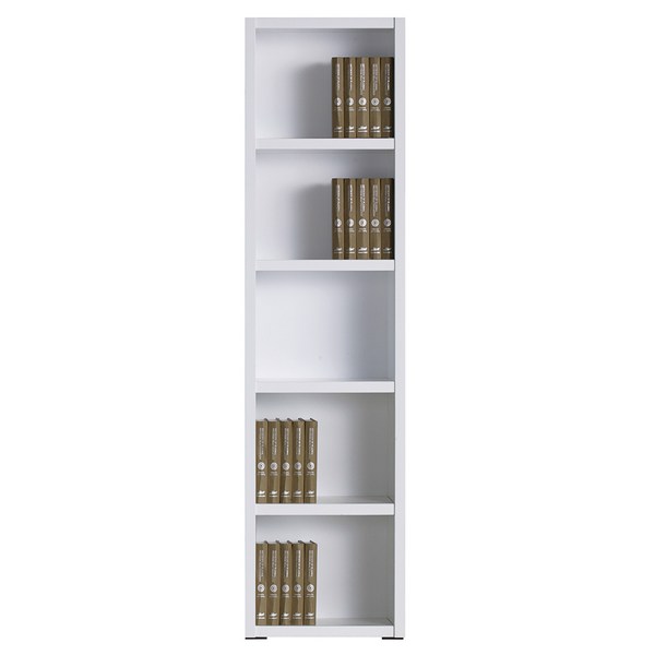 예뫼솔 2000시스템5단책장 400-500-600-800-1000-1200사이즈 수납선택 책장 책꽂이, 5단-0500책장-화이트