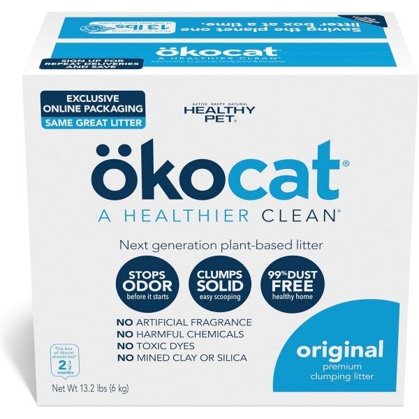 ökocat 오리지널 목재 덩어리 고양이 쓰레기