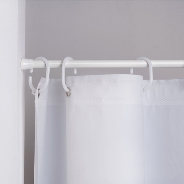 [10개] 다용도 압축봉브라켓 미니압축봉 샤워커튼봉 강력 옷봉 S자고리, 30-50cm