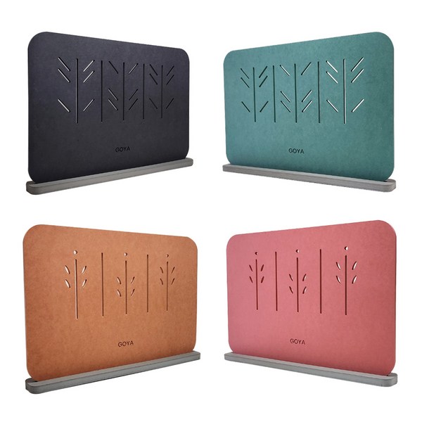  GOYA 책상 파티션 사무실 학교 독서실 공간분리 인테리어 이동식 칸막이, 그린컬러(일자받침대) 