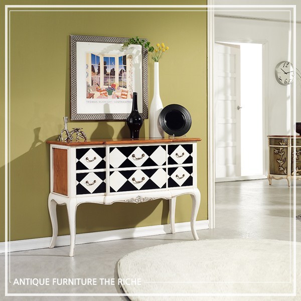  퍼니트랜드 엔틱가구 루나 체스 콘솔, 단품 