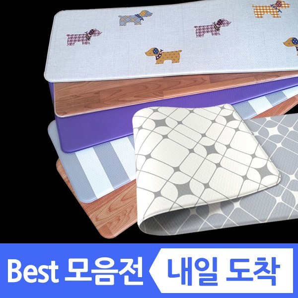 양면 국산 주방매트 pvc 다용도 매트 세트 중형 대형 특대형 초특대형 싱크대 발매트 욕실 현관 부엌 키친 125 150 롱 180 북유럽 형 방수 싱크대 바닥 쿠션, 광폭01. 연우드+진우드 70cmX180cmX15T