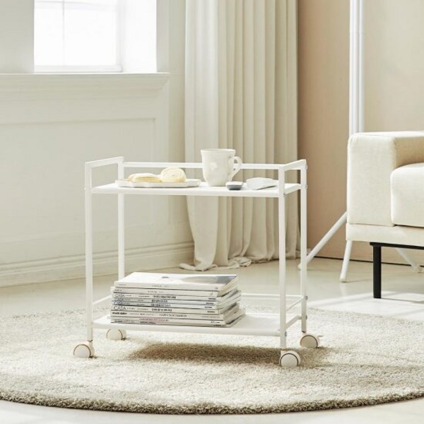 [모던하우스] WOW 심플 2단 트롤리 화이트, 단품