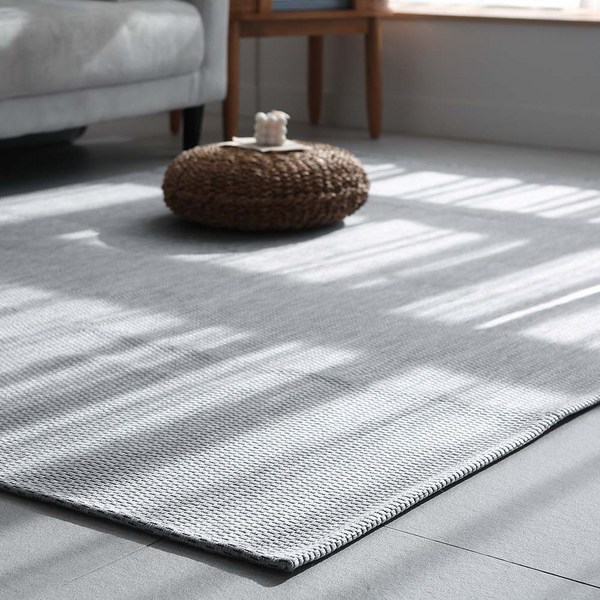 혜윰공간 사계절 먼지없는 워셔블 사이잘룩 러그 거실 식탁 밑 맞춤제작 물세탁 러그 카페트