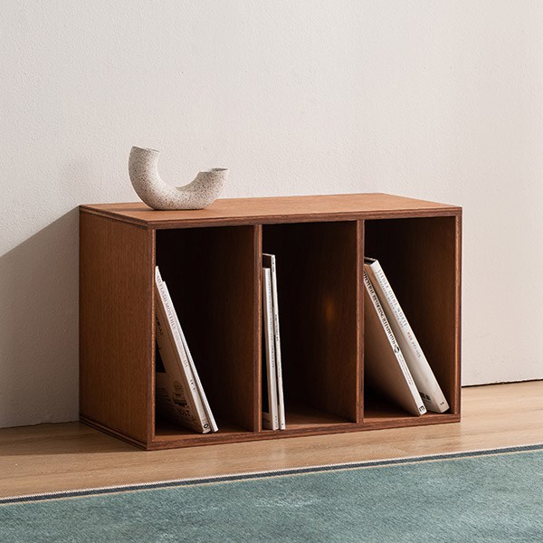 [삼익가구]커넥트 라왕합판 다용도 모듈 수납장(세로형), 브라운