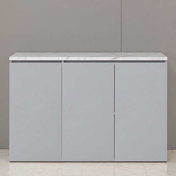 벨리카가구 하퍼 1200 주방 수납장 다용도, 하퍼 1200 도어형 수납장_대리석그레이