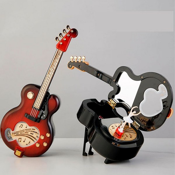 춤추는 발레리나 기타오르골 액세서리함 보석함 악기오르골 음악상자 선물