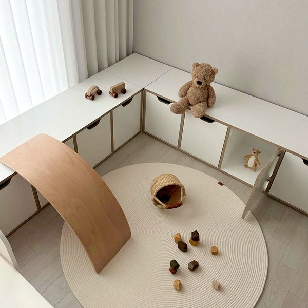 필웰 무노 벤치 수납장 윈도우시트 베드벤치 창가옆수납장 아이방꾸미기 아동수납장딜, MN1907 코너형수납장