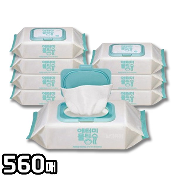 애터미 물티슈, 560매, 1박스
