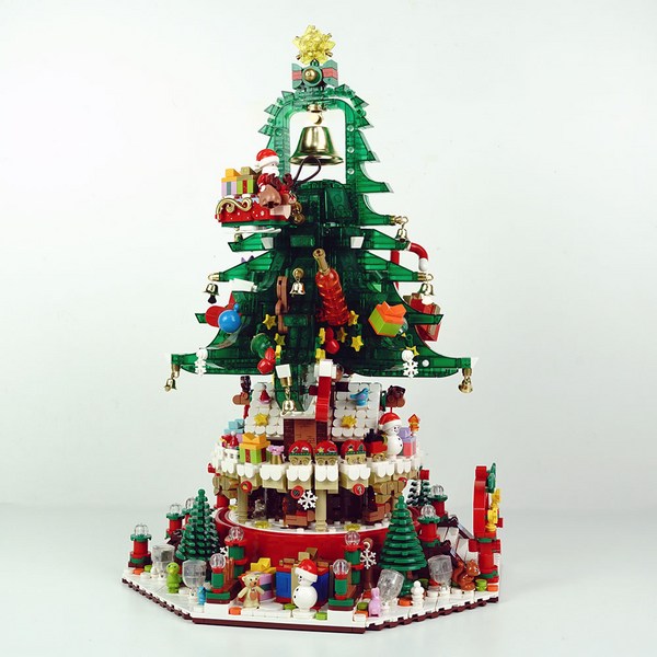 비씨토이 크리스마스 트리 음악마을 오르골 멜로디 블럭장난감