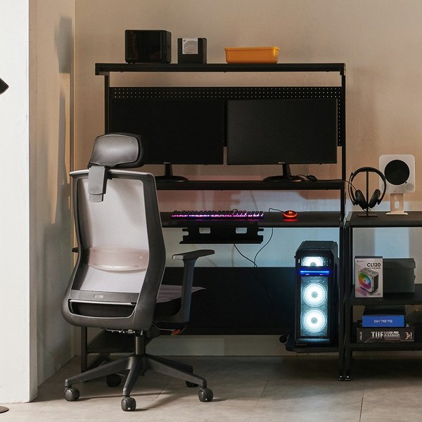  상도가구 프로몬스터 확장형 1200 게이밍책상 컴퓨터책상 