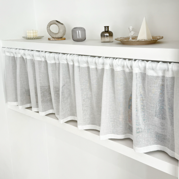 커텐하우스 린넨 주방 바란스 커튼