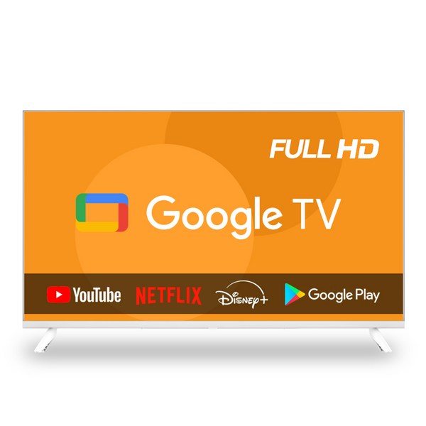 이브이 40인치 101cm FHD 스마트 구글TV 화이트