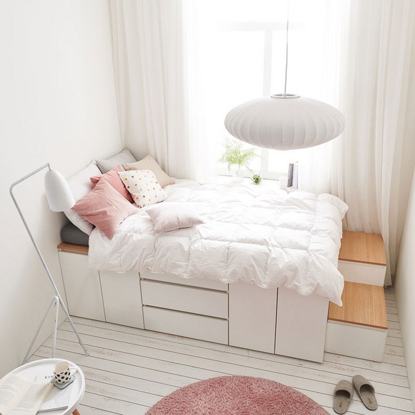 스키니 SS 수납침대세트 SKSSET3, 단품