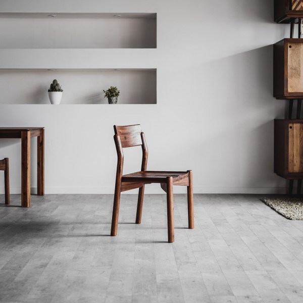  [큰바다가구점] 큼직한 아카시아 원목 식탁 의자 / 아이누 체어, 상세 설명 참조 