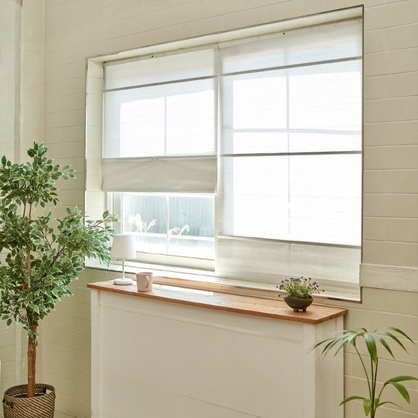 줄없이 간편한 자석 로만쉐이드 블라인드