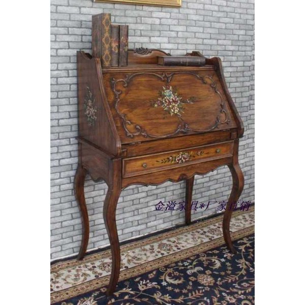 뷰로데스크 엔틱뷰로 우드 홈데코 복고풍 장식장 소품