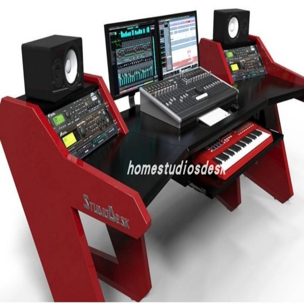 게이밍책상 미디테이블 건반 책상 데스크 2680, 레드블랙