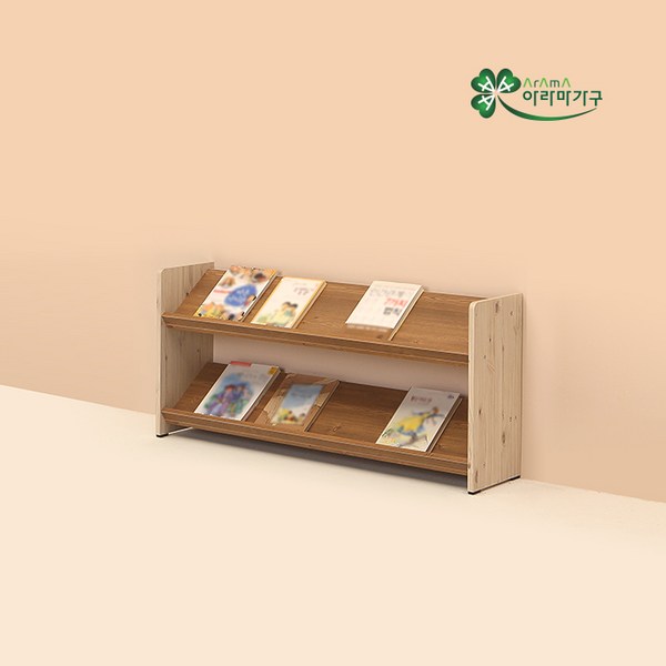  아라마 이키전면책장2단1030, 오크 