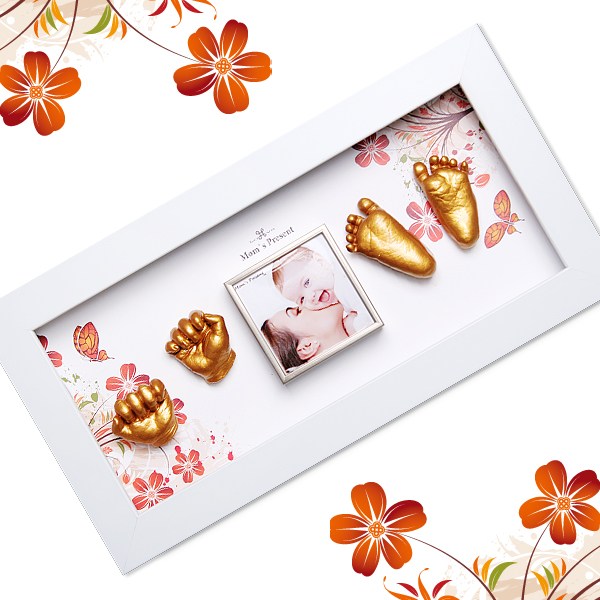 맘스프레즌 신생아 손발조형액자 배냇액자 DIY세트 탯줄보관 액자, (41x21x4.5), D.액자만선택