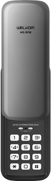 솔리티 웰콤 넘버원 스마트 보조키 손잡이 없음 도어락 WSR-05N, 방문설치