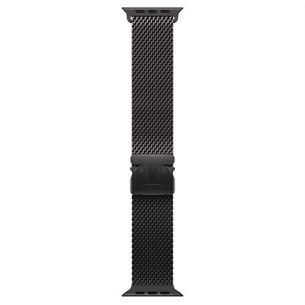 Apple 정품 2024 애플워치 티타늄 밀레니즈 루프, 44/45/46/49mm, Large, 블랙