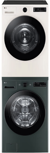 [10% 환급가전] LG전자 트롬 오브제컬렉션 드럼세탁기 FG21GN + 건조기 RG18EN 21kg + 18kg 방문설치, KFG21GN-8EN, 네이처 그린(드럼세탁기), 네이처 베이지(건조기)