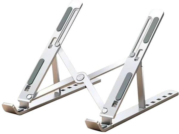 오메이 ALS800 알루미늄 접이식 노트북 거치대, 실버, 1개