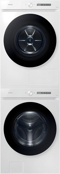 삼성전자 비스포크 그랑데 AI 드럼세탁기 WF24CB8650BW + 건조기 DV20CB8600BW 24kg + 20kg 상단직렬설치키트 방문설치, WF24CB8650BW(세탁기), DV20CB8600BW(건조기), 화이트