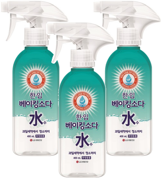 한입 베이킹소다수 주방세제, 3개, 400ml