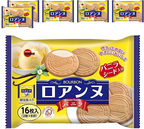 부르본 바닐라향로안느 샌드, 113g, 6개