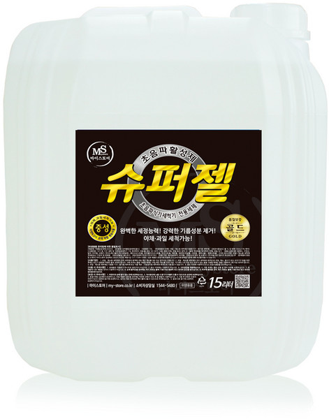 마이스토어 초음파세제 슈퍼젤(골드) 15리터 초음파활성제 초음파식기세척기세제 초음파젤 식기세척기세제 업소용 주방세제, 1개, 15L