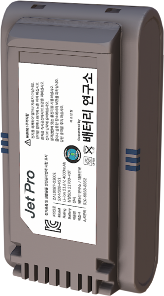 삼성 제트 무선 청소기 배터리 팩 VCA-SBT90라인 국내제작 호환용 보증기간 1년 대용량, 1개, VCA-SBT 90(그레이)