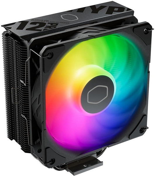 Cooler Master 하이퍼 212 블랙 에디션 RGB CPU 에어 쿨러 SF120R 팬 아노다이즈드 건메탈 브러쉬드 니켈 핀 4 구리 직접 접촉 열 파이프 AMD Ryze, 212 Pro