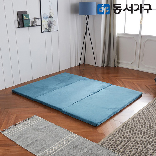 동서가구 EZ매트 메모리폼 3단 접이식 슈퍼싱글 SS 토퍼 매트리스 DF637093