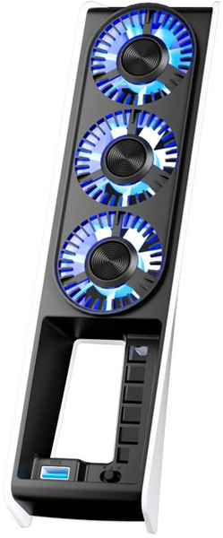 이이네 PS5 Slim용 스마트 온도 제어 냉각팬 발열방지 디스크/디지털 모델 겸용 플스5 슬림 쿨러 쿨링팬, PS5 Slim쿨링팬, 1개