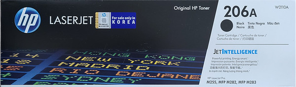 HP정품토너 206A W2110A M255nw M255dw M282nw 검정, 1개