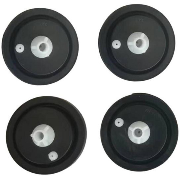 GHSHOP 4 Pcs 다이어프램 와셔 솔레노이드 밸브 물 흡입구 가스켓 플라스틱 검은색, 4개