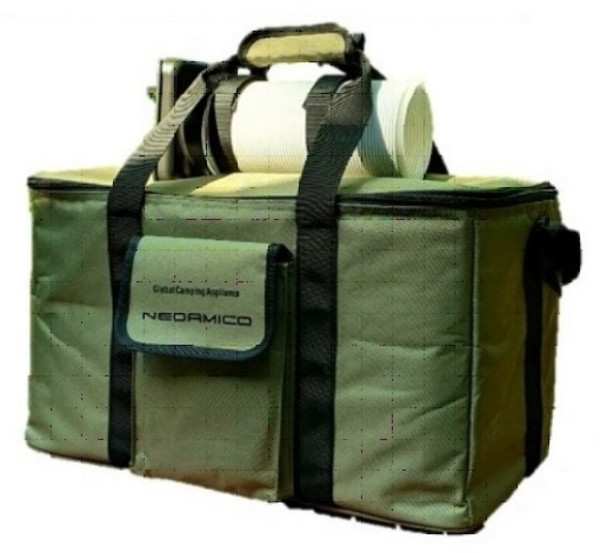 대우 컴프레셔 캠핑 에어컨 전용 수납 가방 네오아미코, 1개, 1단, 카키