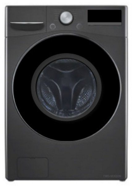 LG전자 트롬 세탁기 F15KQAP 15kg 방문설치, 블랙스테인리스