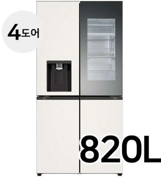 LG전자 오브제컬렉션 정수기냉장고 W823GBB472 LG물류 직배송