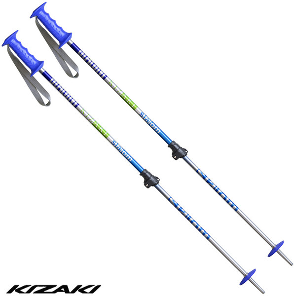 2324 키자키 길이조절 아동 주니어 스키폴 일본 제조 - 슬라럼 KPBB-7050 블루 70-105cm, 1개
