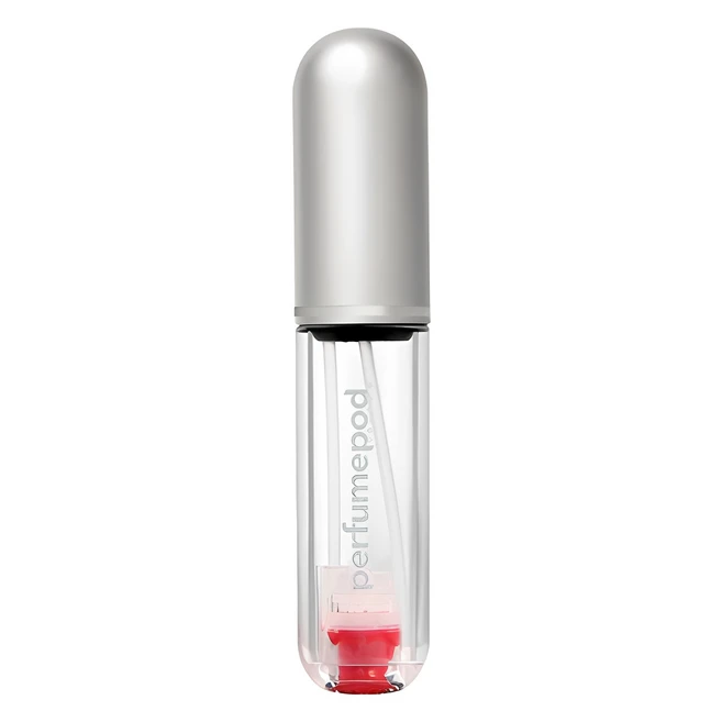 트라발로 퍼퓸팟 퓨어 펌핑식 충전 휴대용 향수공병 5ml, 실버, 1개