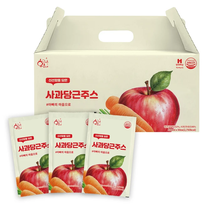 추천5 당근 사과쥬스 100 %
