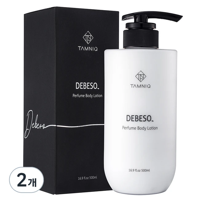 탐니크 퍼퓸 고보습 바디로션 디베쏘 머스크향, 500ml, 2개