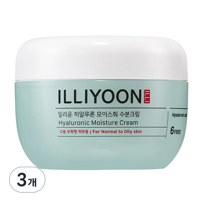 일리윤 히알루론 모이스춰 수분크림, 100ml, 3개
